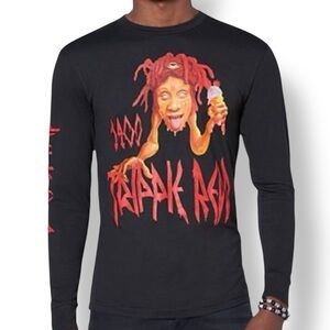 Trippie Redd “Life’s a Trip” Long Sleeve Graphic T-Shirt, Black, size S